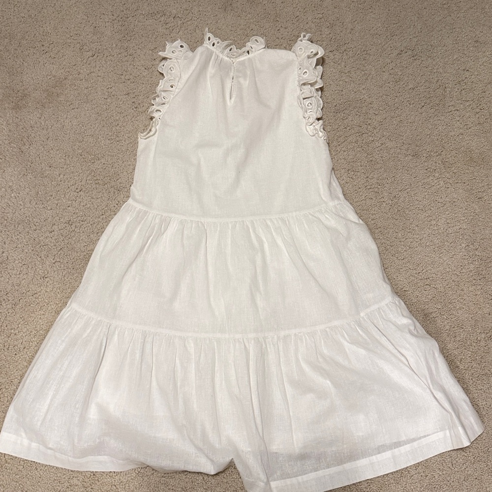 Sea NY White Lee Embroidery Eyelet Dress Small - Picture 10 of 11